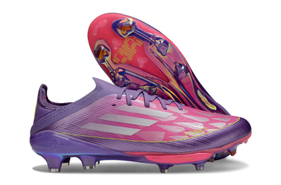 Adidas F50+ Elite Lightstrike Pro FG Firm Ground Soccer Cleats - Purple/Vibrant Magenta/Metallic Rose