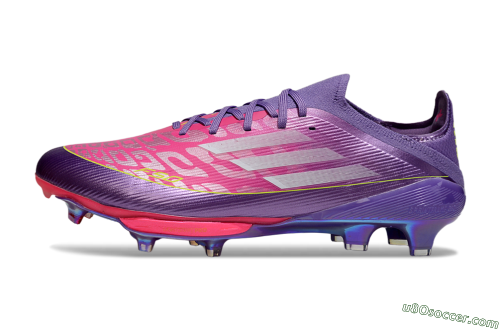 Adidas F50+ Elite Lightstrike Pro FG Firm Ground Soccer Cleats - Purple/Vibrant Magenta/Metallic Rose 2