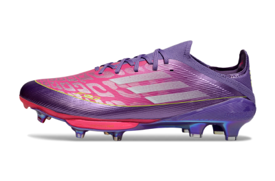 Adidas F50+ Elite Lightstrike Pro FG Firm Ground Soccer Cleats - Purple/Vibrant Magenta/Metallic Rose
