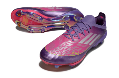 Adidas F50+ Elite Lightstrike Pro FG Firm Ground Soccer Cleats - Purple/Vibrant Magenta/Metallic Rose