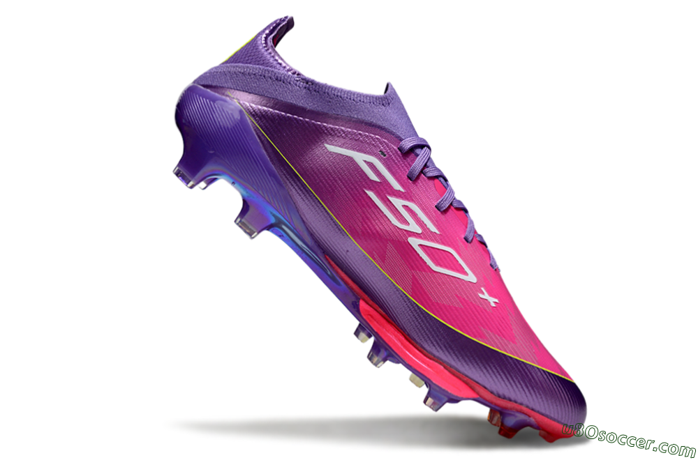 Adidas F50+ Elite Lightstrike Pro FG Firm Ground Soccer Cleats - Purple/Vibrant Magenta/Metallic Rose 4