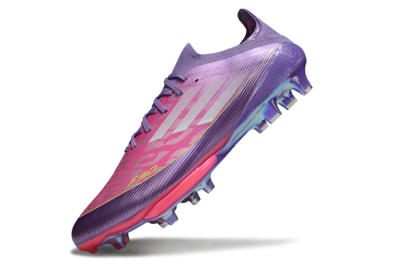 Adidas F50+ Elite Lightstrike Pro FG Firm Ground Soccer Cleats - Purple/Vibrant Magenta/Metallic Rose