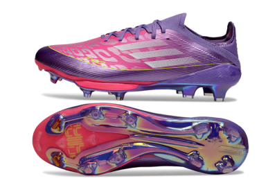 Adidas F50+ Elite Lightstrike Pro FG Firm Ground Soccer Cleats - Purple/Vibrant Magenta/Metallic Rose