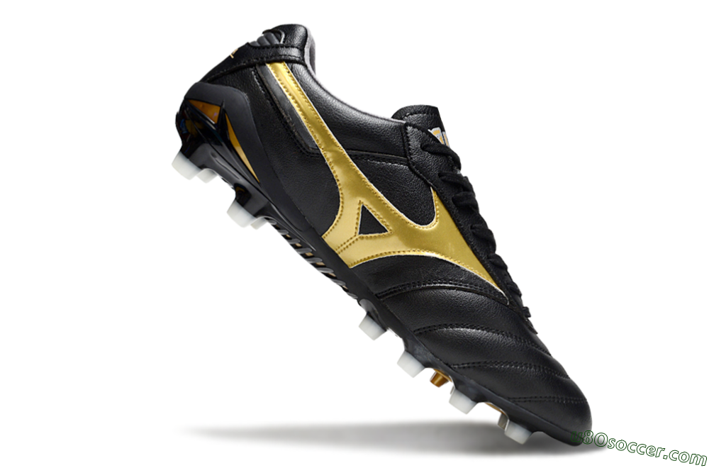 Mizuno Morelia Neo 2 FG Firm Ground Soccer Cleats - Black/Metallic Gold/Classic Black 4