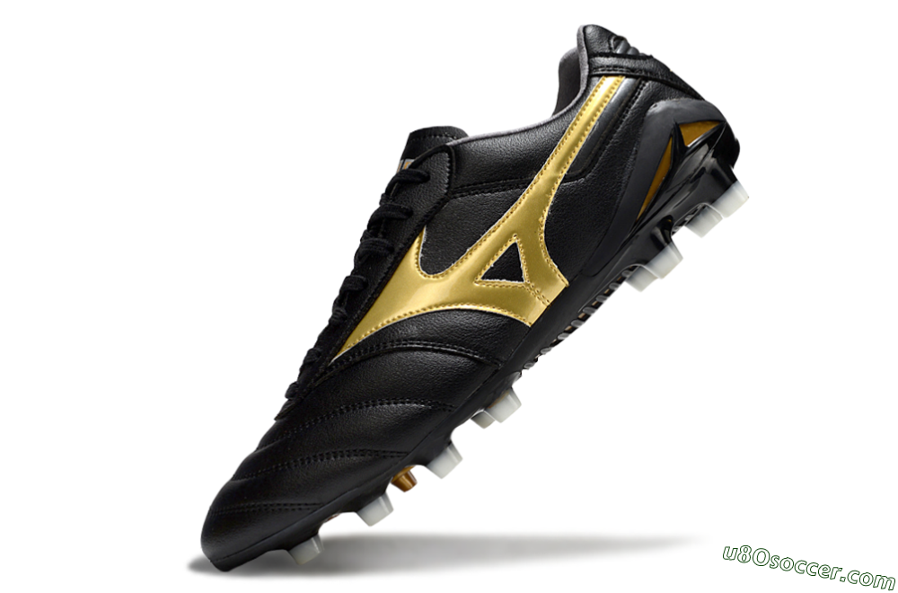 Mizuno Morelia Neo 2 FG Firm Ground Soccer Cleats - Black/Metallic Gold/Classic Black 5