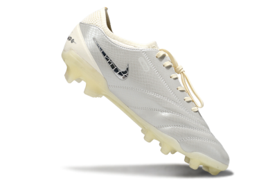 Nike Tiempo Legend 10 Elite FG Firm Ground Soccer Cleats - White/Creamy Beige/Glossy Black