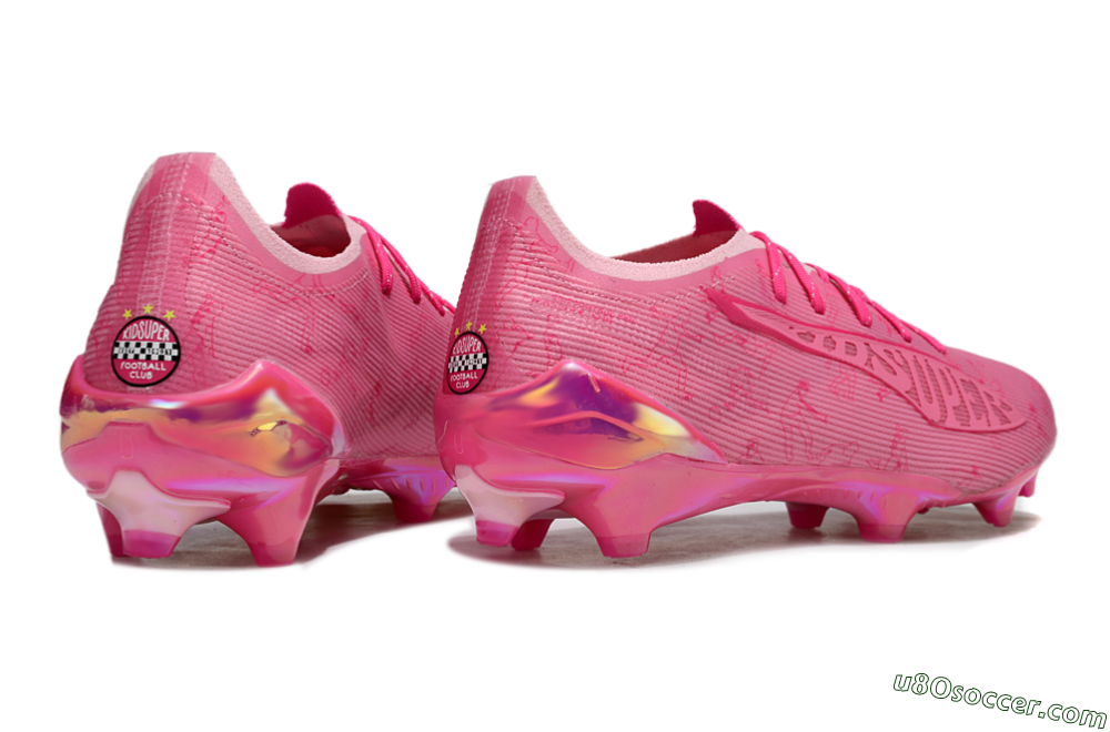 Puma Ultra Ultimate FG Firm Ground Soccer Cleats - Pink/Vibrant Pink/Reflective Pink 6