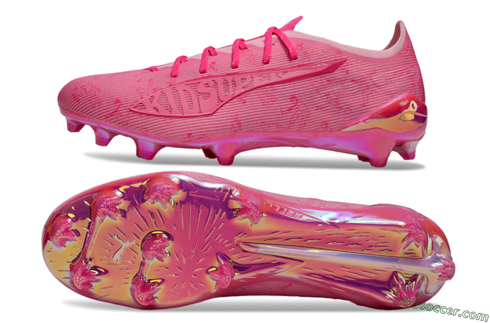 Puma Ultra Ultimate FG Firm Ground Soccer Cleats - Pink/Vibrant Pink/Reflective Pink 0