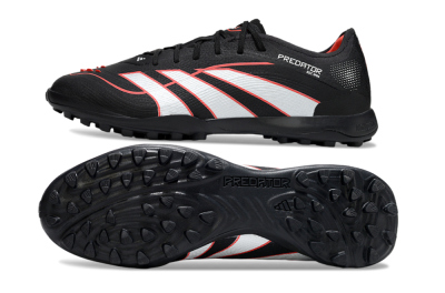 Adidas Predator 25 Elite TF Artificial Turf Soccer Shoes - Black/Fiery Red/White