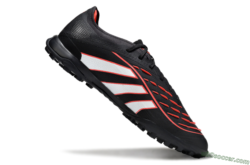 Adidas Predator 25 Elite TF Artificial Turf Soccer Shoes - Black/Fiery Red/White 4