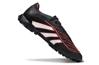 Adidas Predator 25 Elite TF Artificial Turf Soccer Shoes - Black/Fiery Red/White