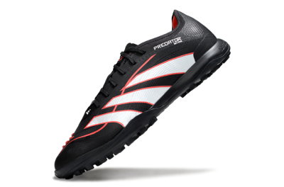 Adidas Predator 25 Elite TF Artificial Turf Soccer Shoes - Black/Fiery Red/White
