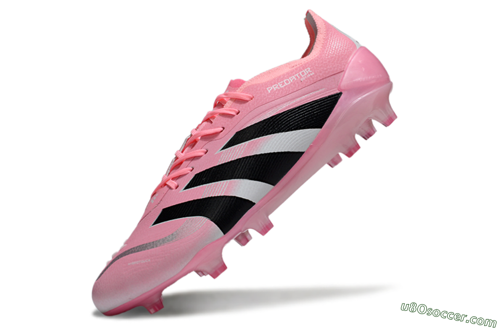 Adidas Predator 25 Elite FG Firm Ground Soccer Cleats - Pink/Soft Pink/Jet Black 5