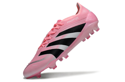 Adidas Predator 25 Elite FG Firm Ground Soccer Cleats - Pink/Soft Pink/Jet Black