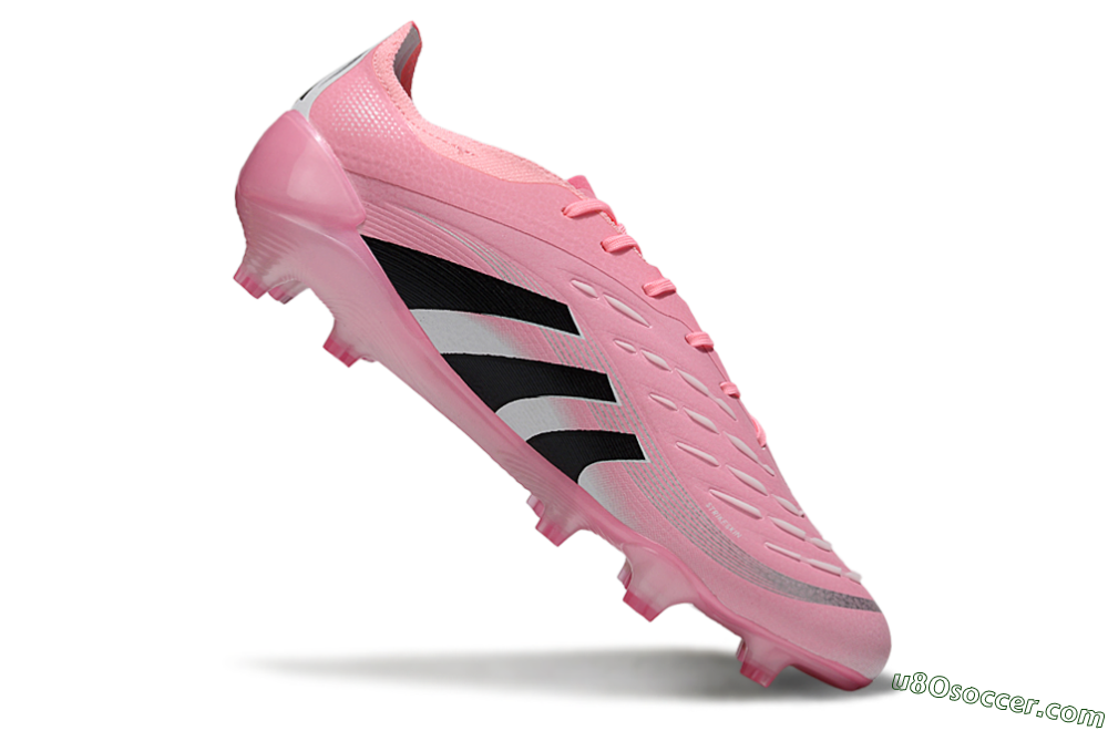 Adidas Predator 25 Elite FG Firm Ground Soccer Cleats - Pink/Soft Pink/Jet Black 4