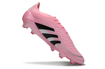 Adidas Predator 25 Elite FG Firm Ground Soccer Cleats - Pink/Soft Pink/Jet Black