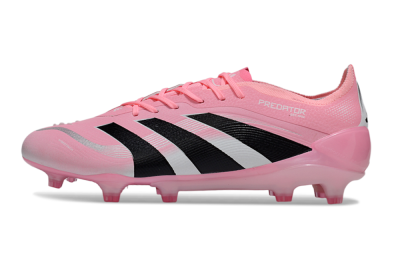 Adidas Predator 25 Elite FG Firm Ground Soccer Cleats - Pink/Soft Pink/Jet Black