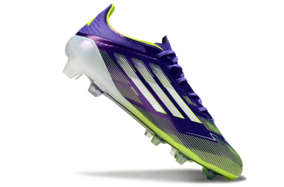 Adidas F50 Elite FG Firm Ground Soccer Cleats - Purple/Vivid Green/Neon Purple
