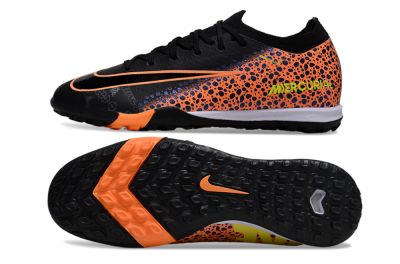 Nike Air Zoom Mercurial Vapor 16 Elite TF Artificial Turf Soccer Shoes - Black/Vibrant Orange/Neon Green