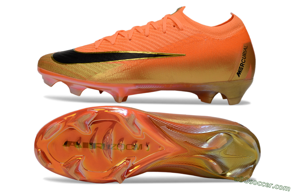 Nike Air Zoom Mercurial Vapor 16 Elite FG Firm Ground Soccer Cleats - Orange/Electric Burst/Golden Shine 0