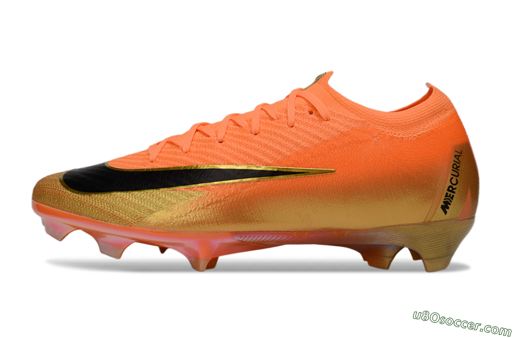 Nike Air Zoom Mercurial Vapor 16 Elite FG Firm Ground Soccer Cleats - Orange/Electric Burst/Golden Shine 2