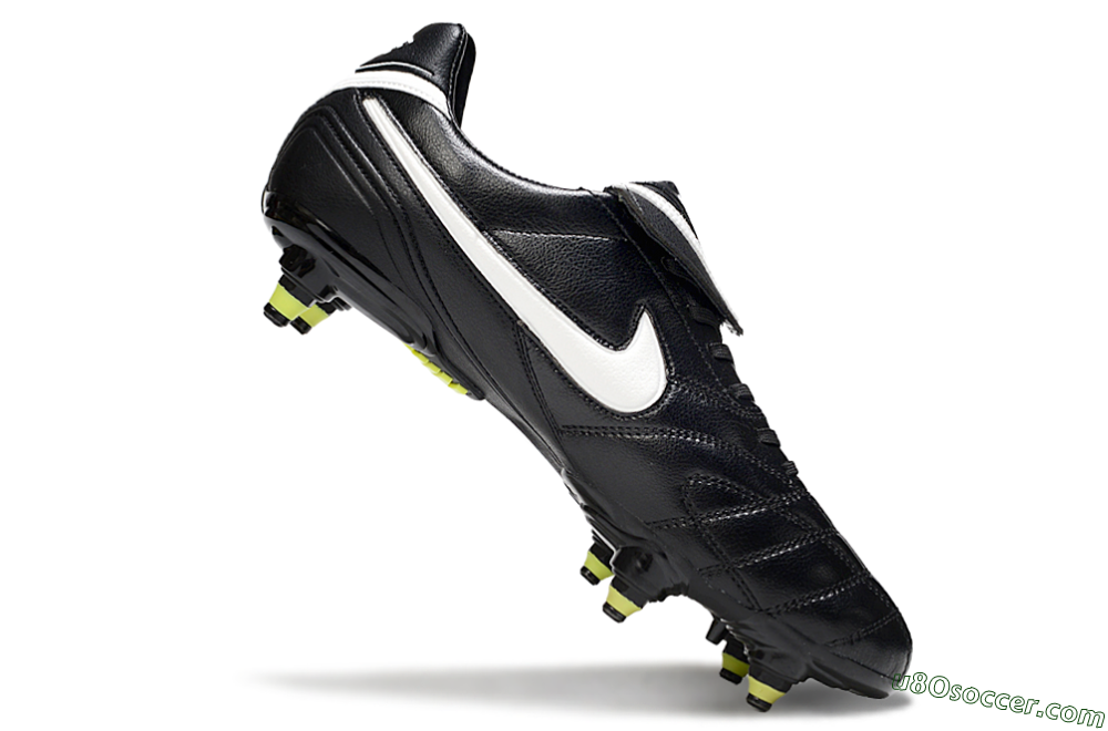 Nike Tiempo Legend 10 Elite SG Soft Ground Soccer Cleats - Black/Electric Yellow/White 4