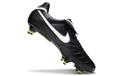 Nike Tiempo Legend 10 Elite SG Soft Ground Soccer Cleats - Black/Electric Yellow/White