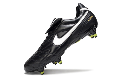 Nike Tiempo Legend 10 Elite SG Soft Ground Soccer Cleats - Black/Electric Yellow/White