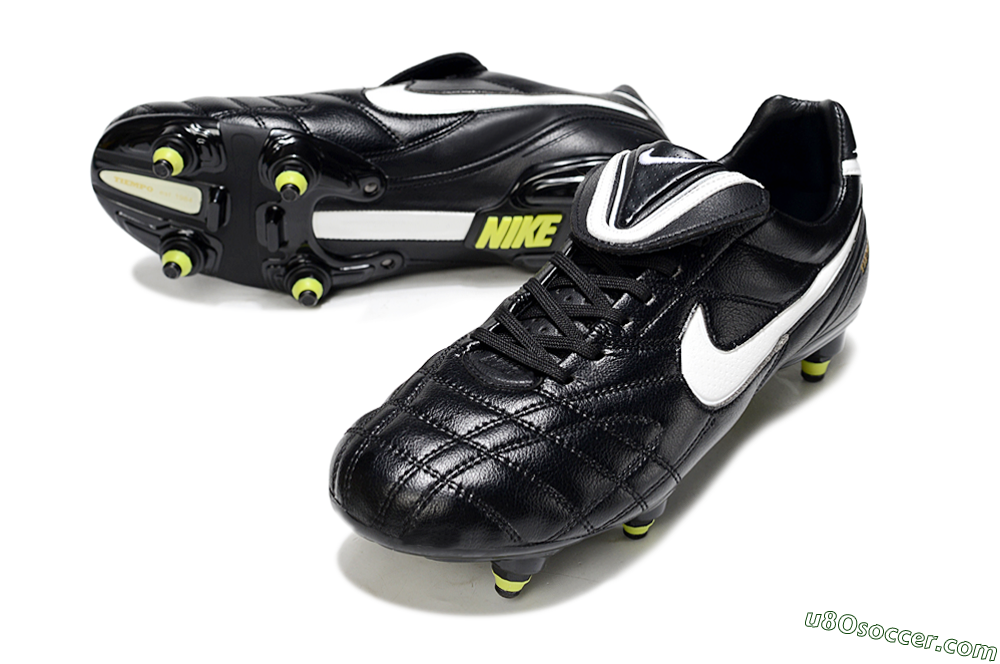 Nike Tiempo Legend 10 Elite SG Soft Ground Soccer Cleats - Black/Electric Yellow/White 3
