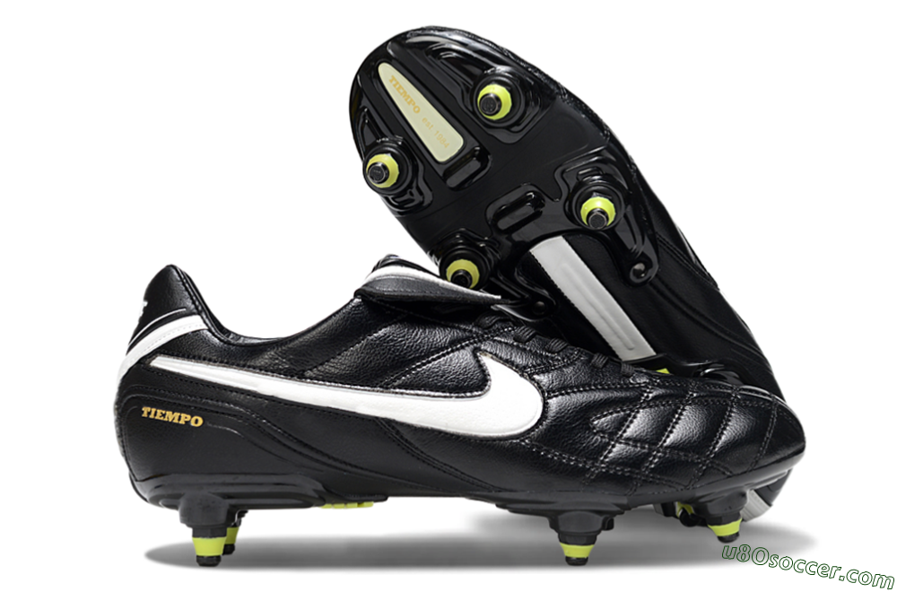 Nike Tiempo Legend 10 Elite SG Soft Ground Soccer Cleats - Black/Electric Yellow/White 1