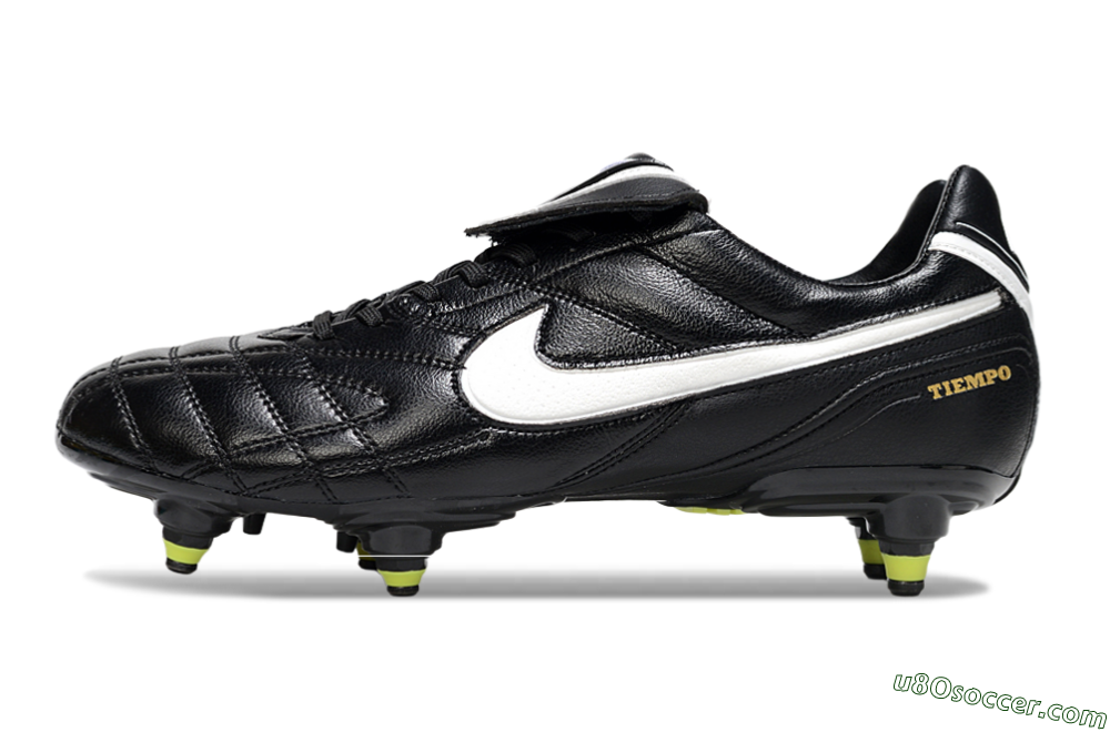 Nike Tiempo Legend 10 Elite SG Soft Ground Soccer Cleats - Black/Electric Yellow/White 2
