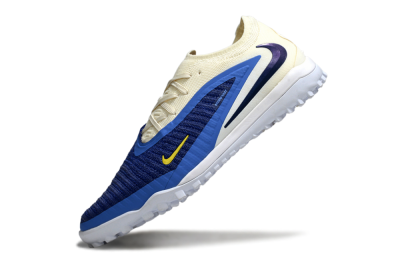 Nike Phantom 6 Low Elite TF Artificial Turf Soccer Shoes - Blue/Navy Blue/Light Yellow