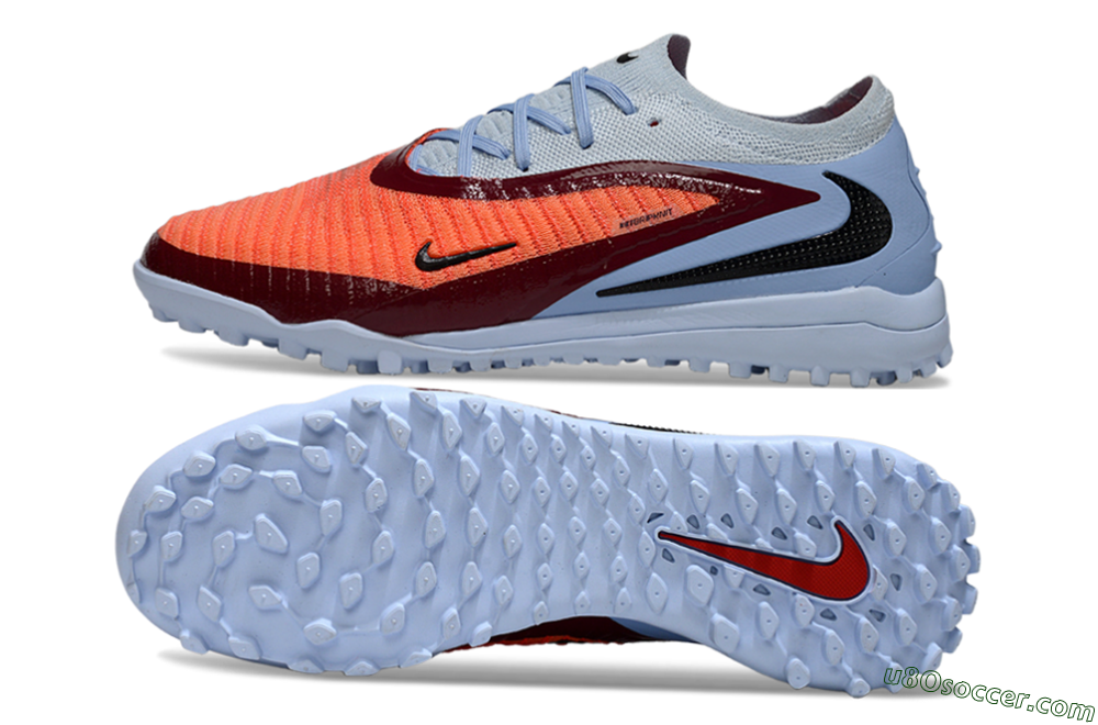Nike Phantom 6 Low Elite TF Artificial Turf Soccer Shoes - Orange/Scarlet Red/Cool Grey 0