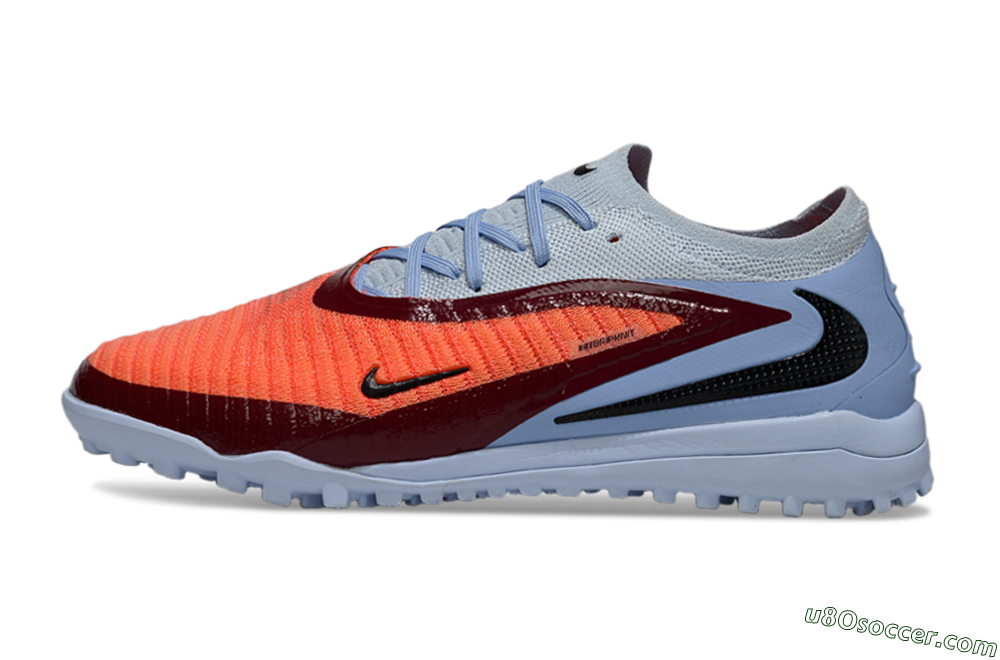 Nike Phantom 6 Low Elite TF Artificial Turf Soccer Shoes - Orange/Scarlet Red/Cool Grey 2