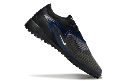 Nike Phantom 6 Low Elite TF Artificial Turf Soccer Shoes - Black/Navy Blue/Neon Orange