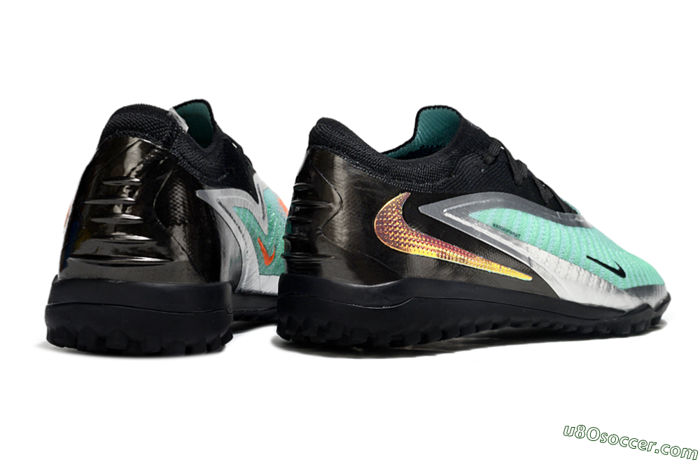 Nike Phantom 6 Low Elite TF Artificial Turf Soccer Shoes - Mint/Silver/Black 6