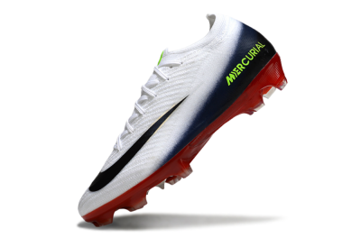 Nike Air Zoom Mercurial Vapor 16 Elite FG Firm Ground Soccer Cleats - White/Vibrant Red/Navy Blue