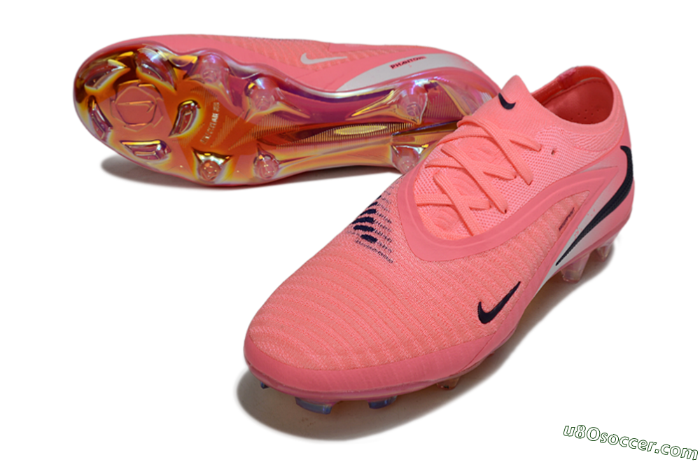 Nike Phantom 6 Low Elite FG Firm Ground Soccer Cleats - Pink/Neon Pink/Black 3