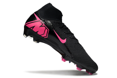Nike Air Zoom Mercurial Superfly 10 Elite FG Firm Ground Soccer Cleats - Black/Neon Pink/Blue Burst