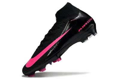 Nike Air Zoom Mercurial Superfly 10 Elite FG Firm Ground Soccer Cleats - Black/Neon Pink/Blue Burst
