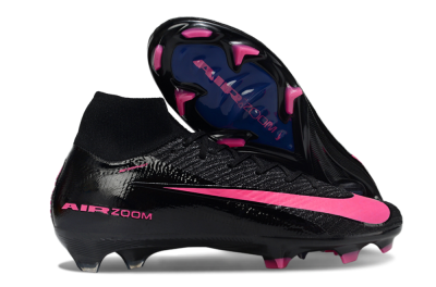 Nike Air Zoom Mercurial Superfly 10 Elite FG Firm Ground Soccer Cleats - Black/Neon Pink/Blue Burst