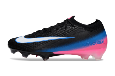 Nike Air Zoom Mercurial Vapor 16 Elite FG Firm Ground Soccer Cleats - Black/Electric Blue/Pink Blast