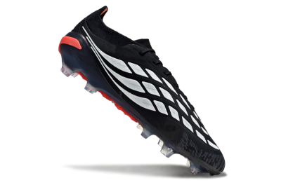 Adidas Predator 26 Elite FG Firm Ground Soccer Cleats - Black/Red/White