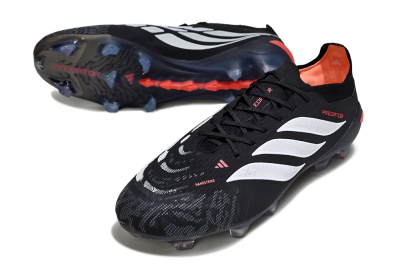 Adidas Predator 26 Elite FG Firm Ground Soccer Cleats - Black/Red/White