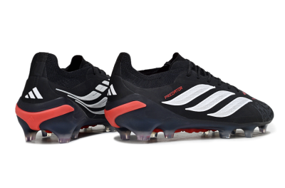 Adidas Predator 26 Elite FG Firm Ground Soccer Cleats - Black/Red/White