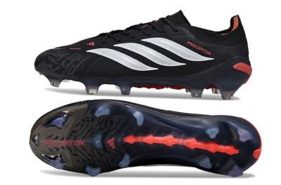 Adidas Predator 26 Elite FG Firm Ground Soccer Cleats - Black/Red/White
