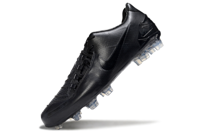 Nike Total 90 III FG Firm Ground Soccer Cleats - Black/Shadow Black/Crystal Clear