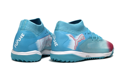 Puma Future 8 Ultimate TF Artificial Turf Soccer Cleats - Aqua/Sunset Pink/Turquoise Blue