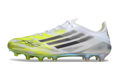 Adidas F50 Elite FG Firm Ground Soccer Cleats - White/Lime Glow/Neon Green