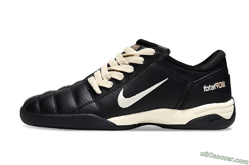 Nike Total 90 III IC Indoor & Futsal Soccer Shoes - Black/Cream/Black 2